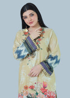 Bareeq Outfits Blaze Lime Stitched Suit Women 3pcs
