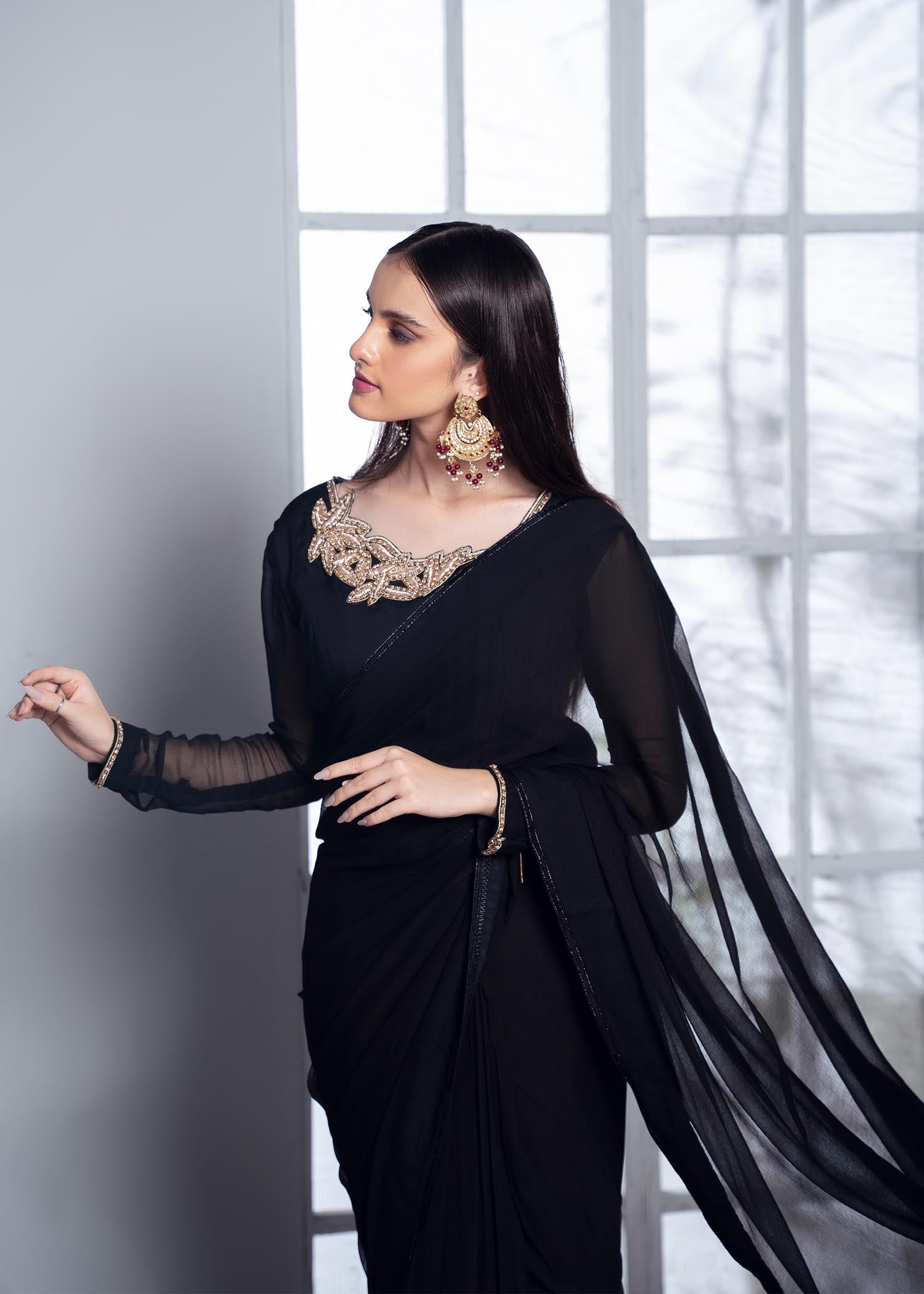 Rang-e-Haya Inaya Saree Women 2pcs