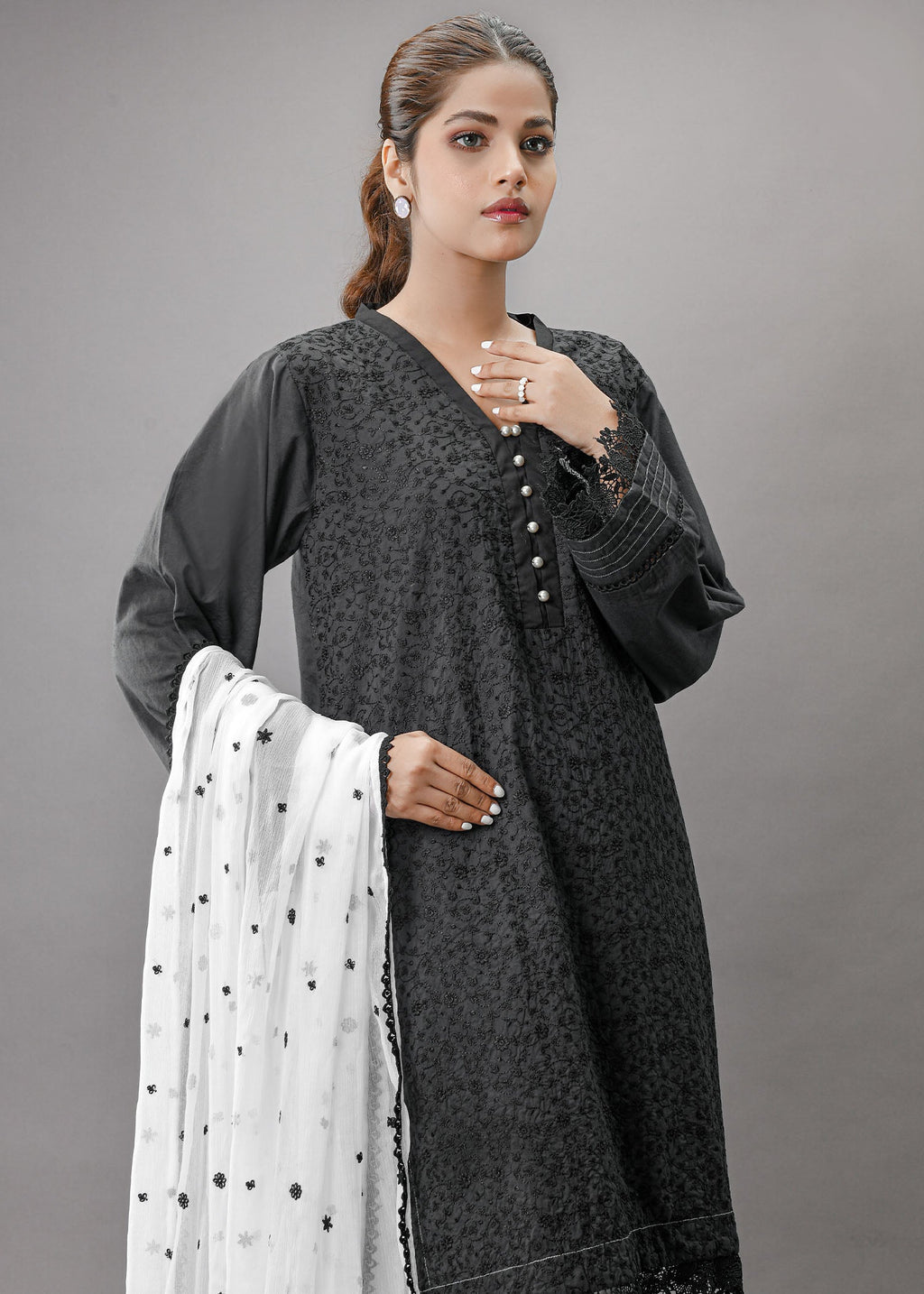 addee bk 1027 ( shirt and dupatta) Women 2pcs