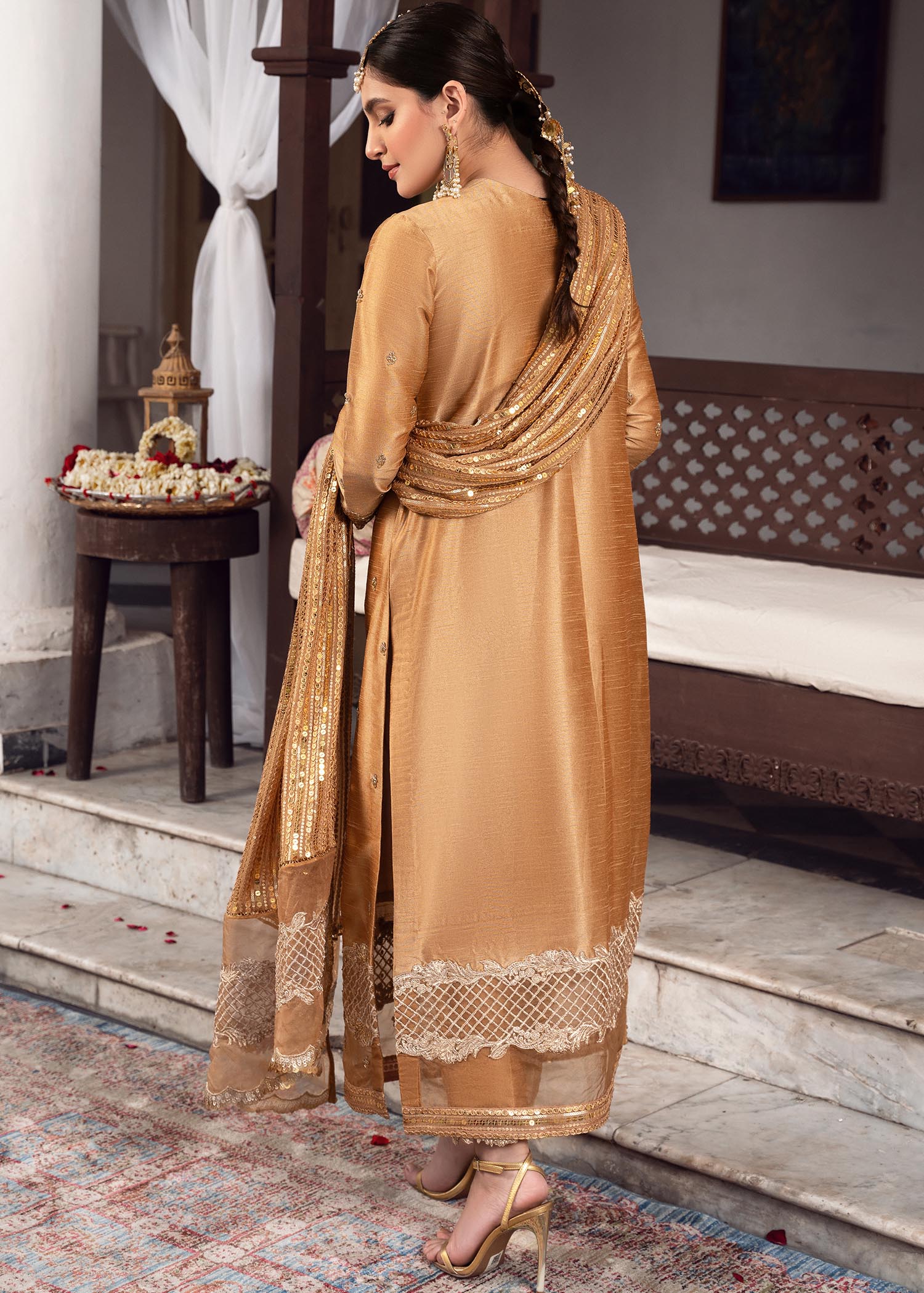 Rang-e-Haya Sandali gold Women 3pcs