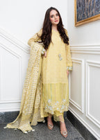 Rang-e-Haya Wilbur (Lemon) Women 4pcs
