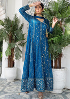 Manahils Angrakha 099 Zinc Blue Women 3pcs