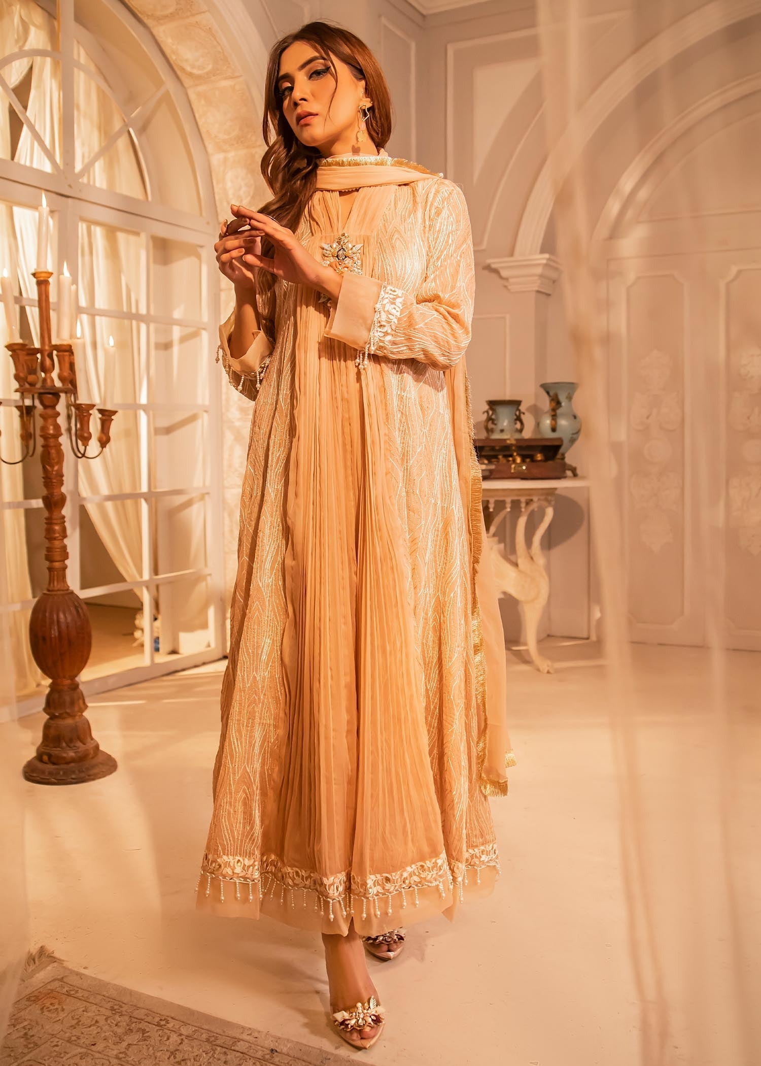 Manahils MAXI 109 DREAMY BLOOM PEACH Women 3pcs