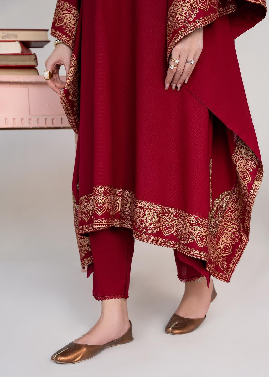 Sahibas By Mirza Crescent Maroon Women 1pcs