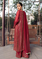 Rang-e-Haya Ufaq Maroon Women 4pcs