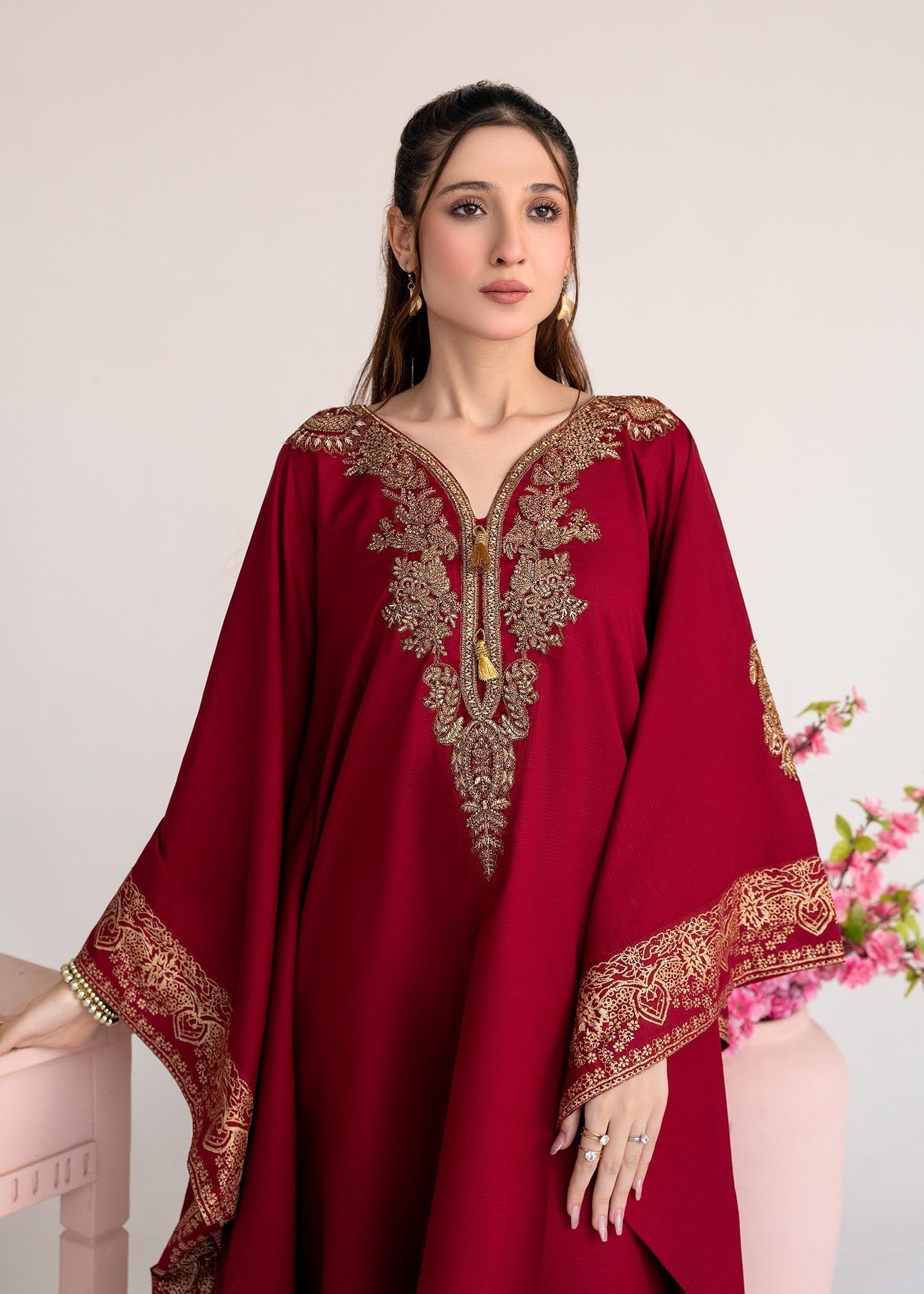 Sahibas By Mirza Crescent Maroon Women 1pcs