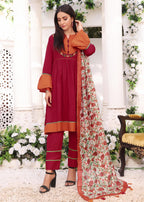 Kumash Textiles Red Stitched Women