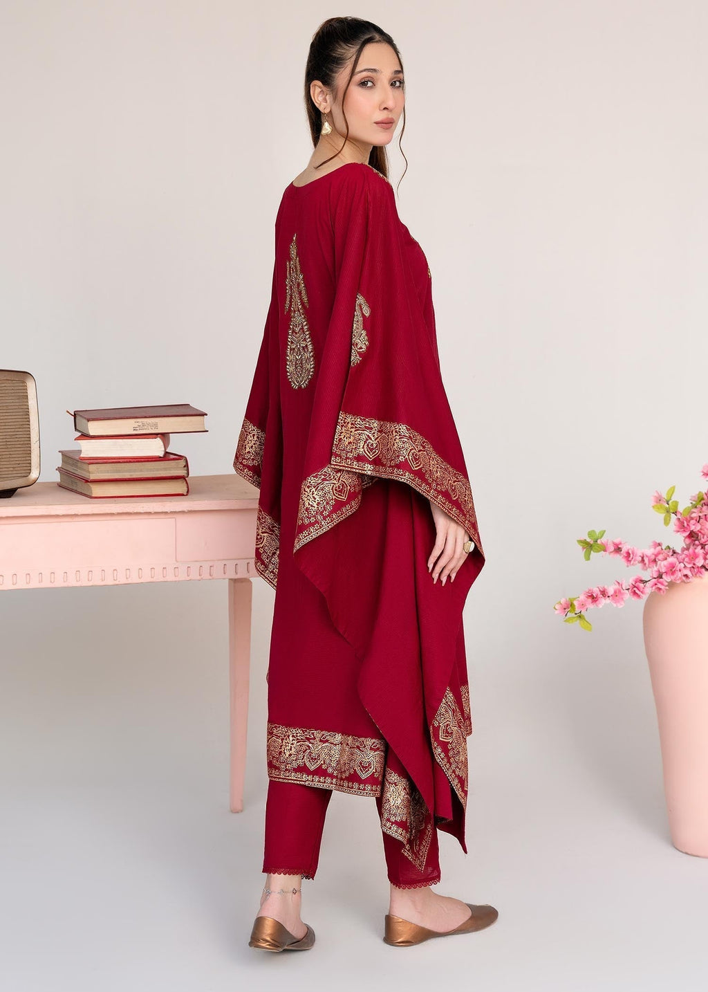 Sahibas By Mirza Crescent Maroon Women 1pcs