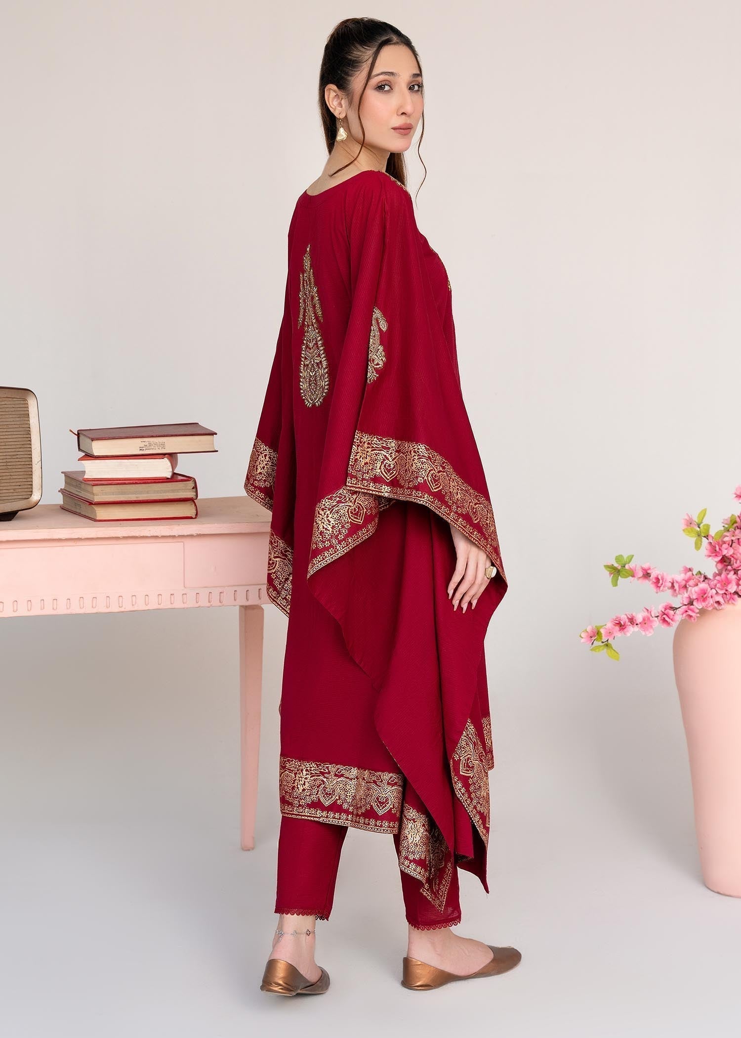 Sahibas By Mirza Crescent Maroon Women 1pcs