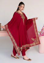 Sahibas By Mirza Crescent Maroon Women 1pcs