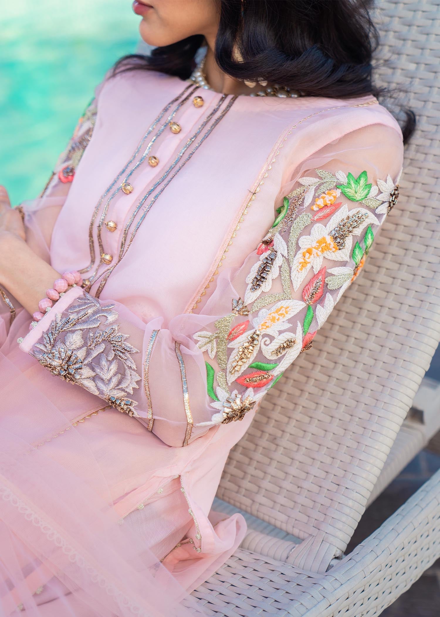 Khuda Baksh Creations M 102 Pink Women 3pcs