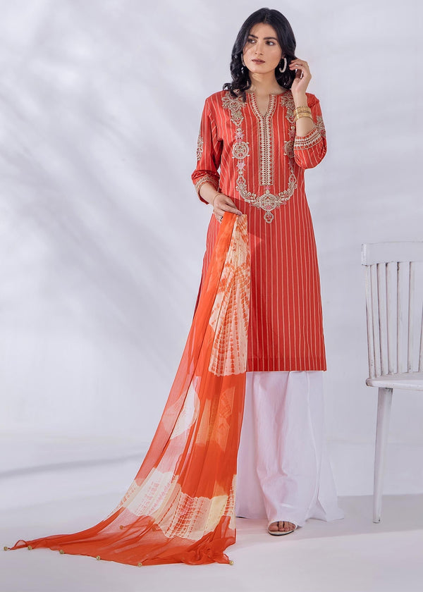 Malook Aliana Rust Women 1pcs