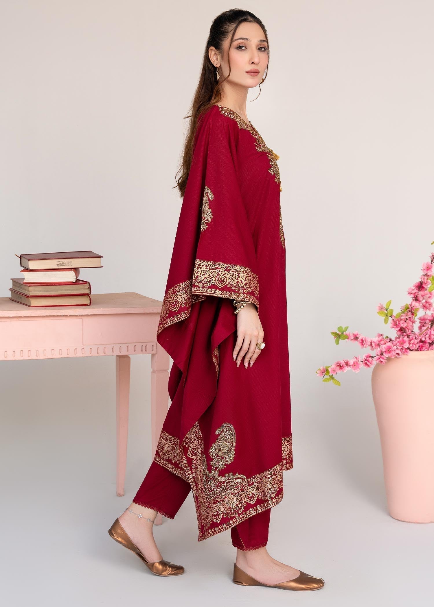 Sahibas By Mirza Crescent Maroon Women 1pcs