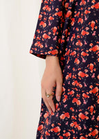 Buzzazi Black Cambric Printed Suit Women 2pcs