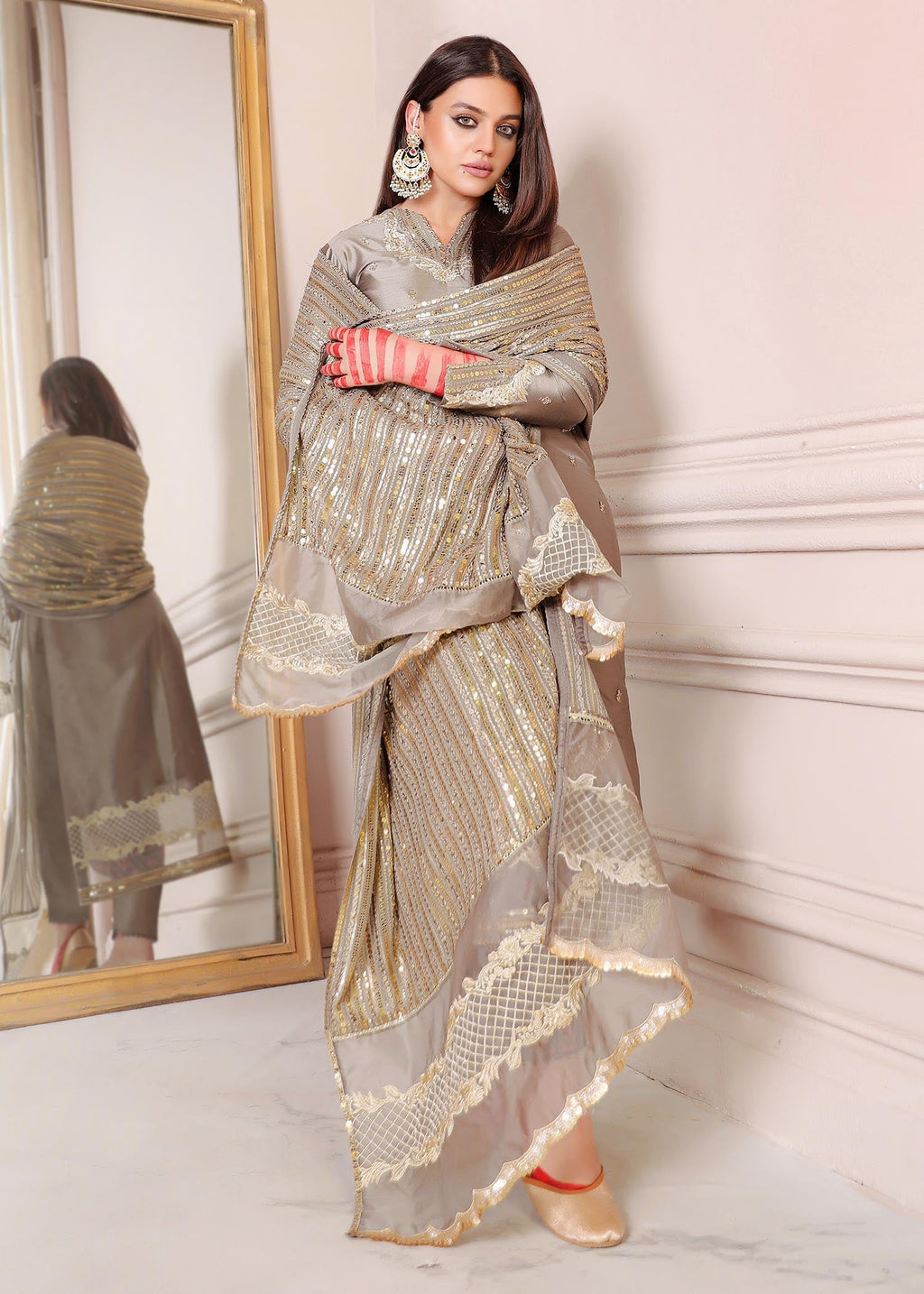 Rang-e-Haya Sandali grey Women 3pcs
