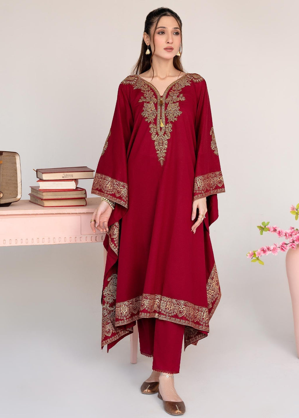 Sahibas By Mirza Crescent Maroon Women 1pcs
