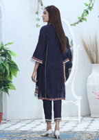 Atrangi BLUE EMBROIDERY DRESS (SS 103) Women 2pcs