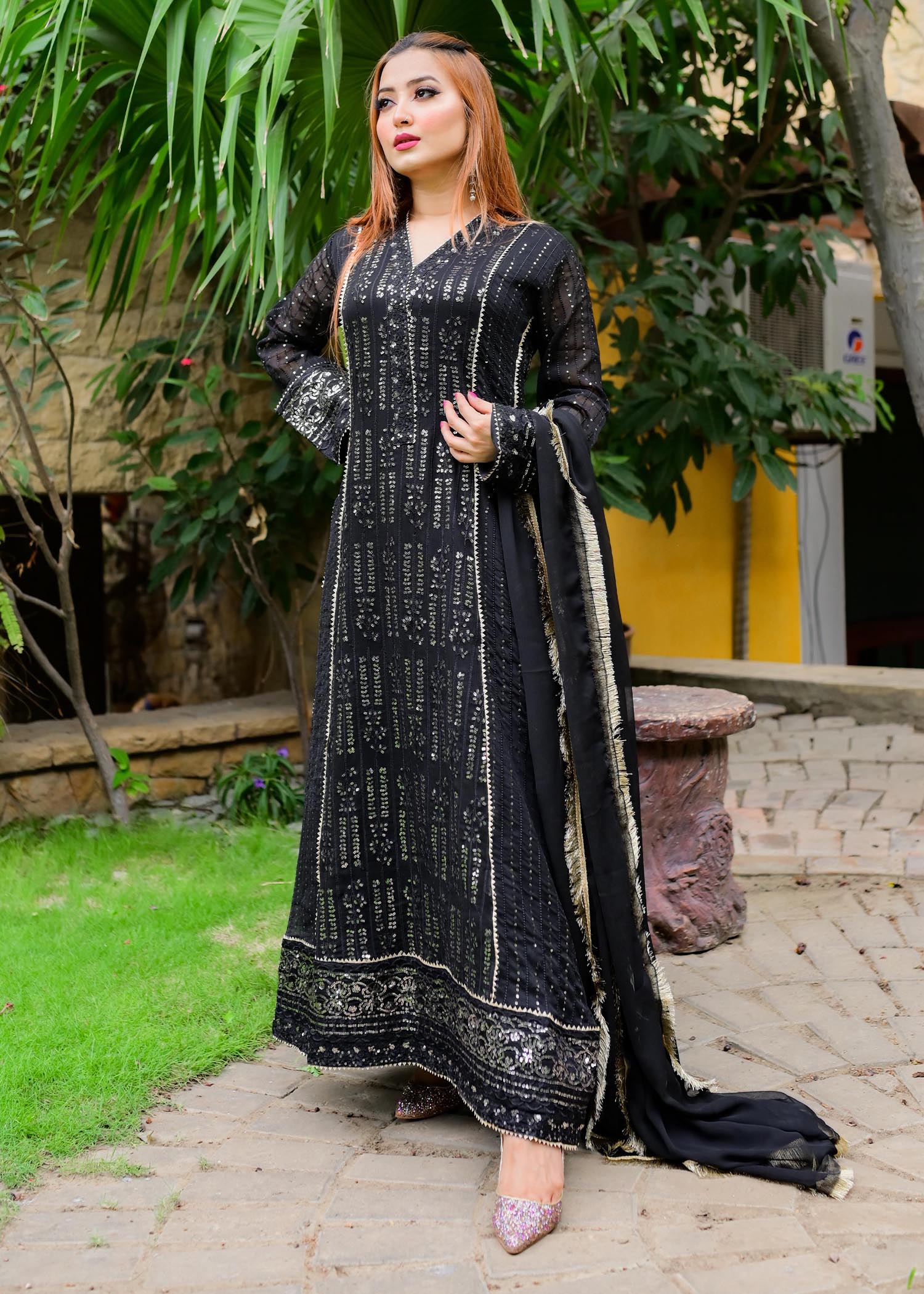 Manahils K 117 CEDAR BLACK Women 3pcs