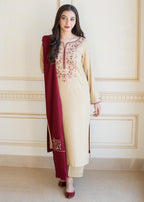 Aisling By Nirmal Natural Beige Women 3pcs