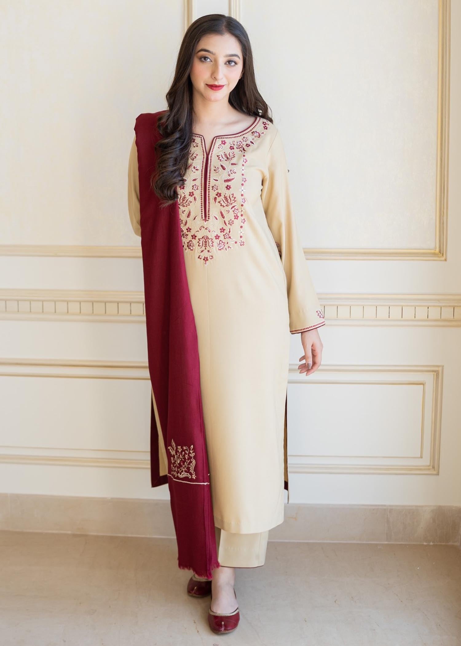 Aisling By Nirmal Natural Beige Women 3pcs