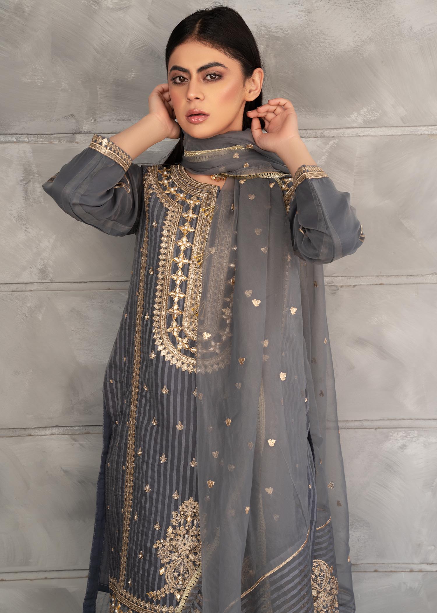 Meraki Esme Grey Women 3pcs