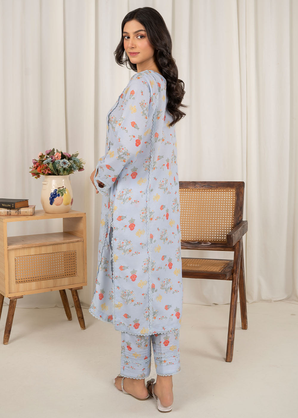 Zara Shah printed lawn suit D7 Women 2pcs