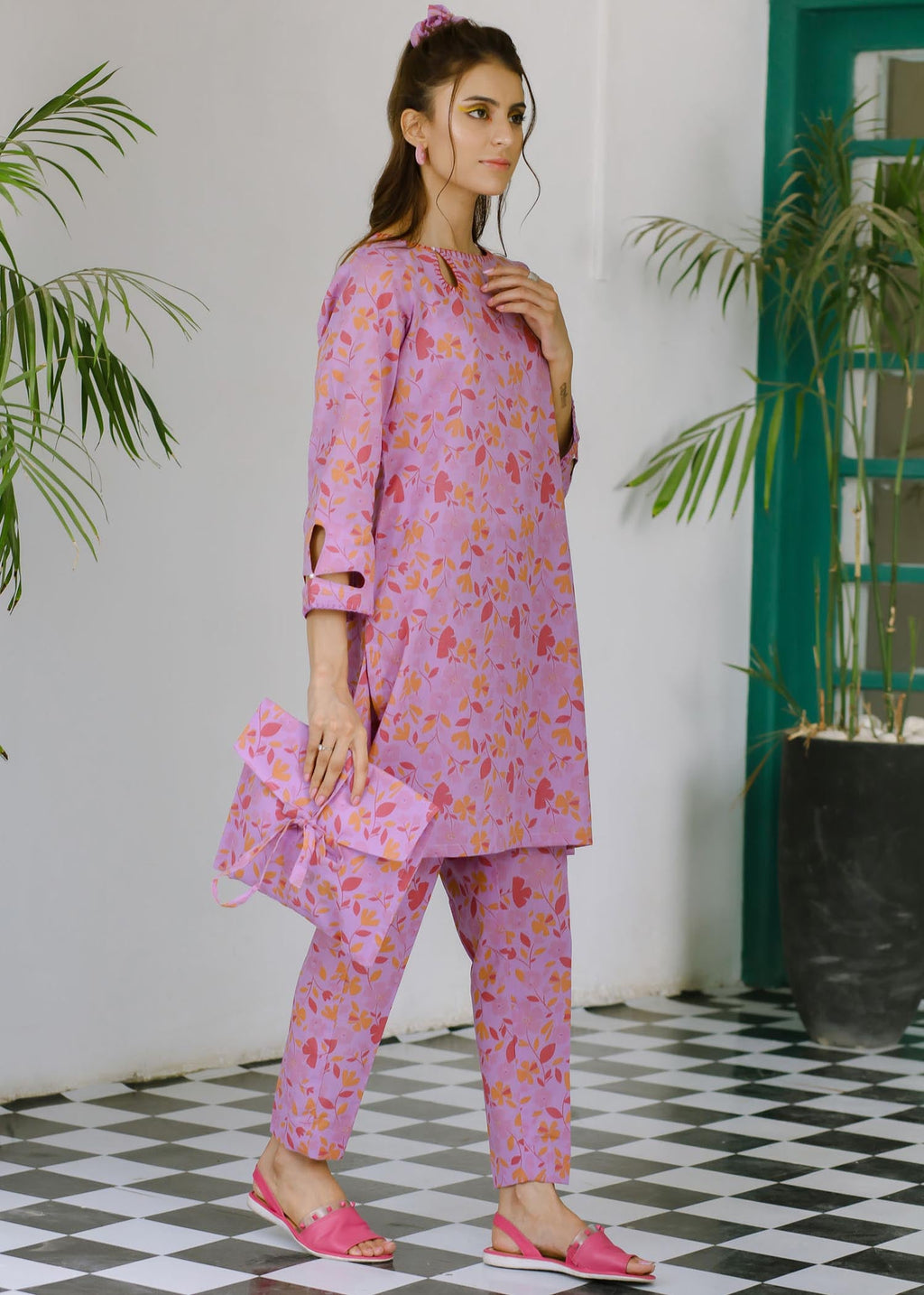 Shades By Abeeha Usman BRIGHT LILAC PRINT Women 2pcs
