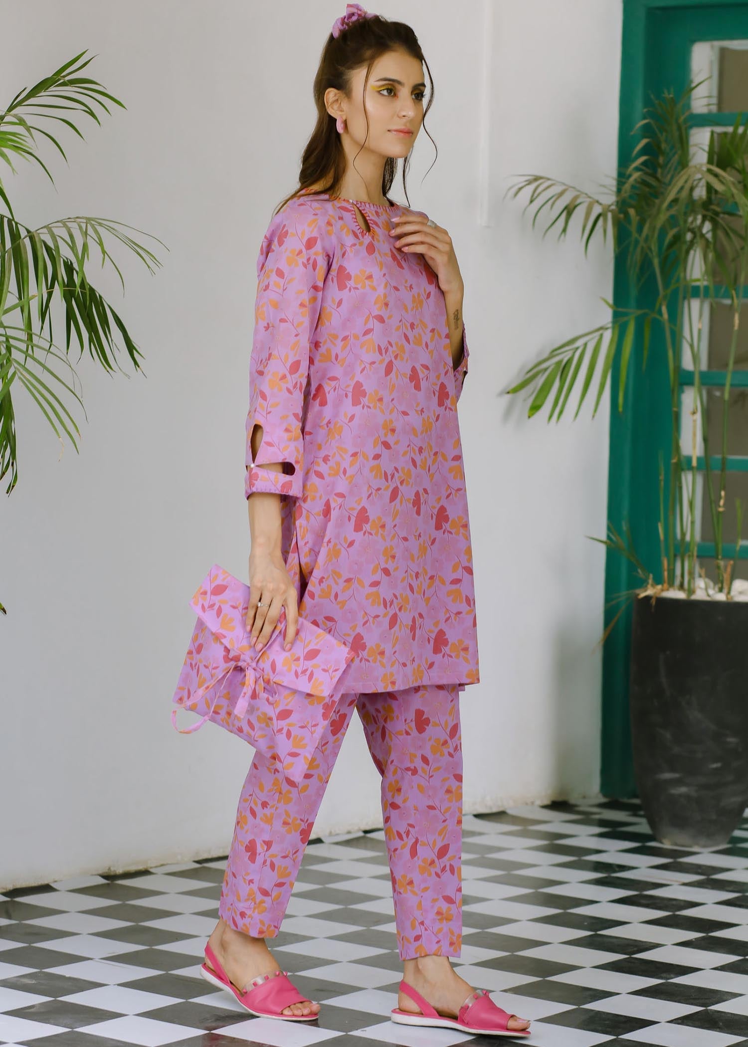 Shades By Abeeha Usman BRIGHT LILAC PRINT Women 2pcs