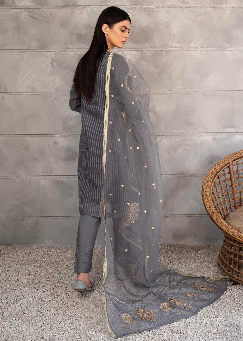Meraki Esme Grey Women 3pcs