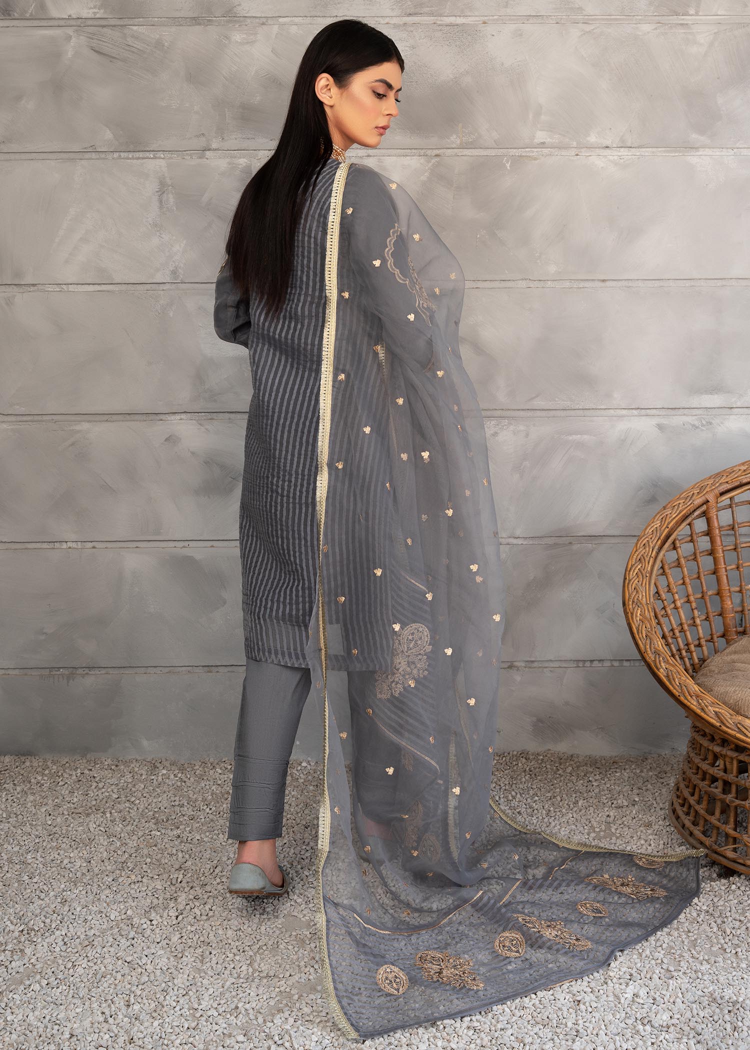 Meraki Esme Grey Women 3pcs