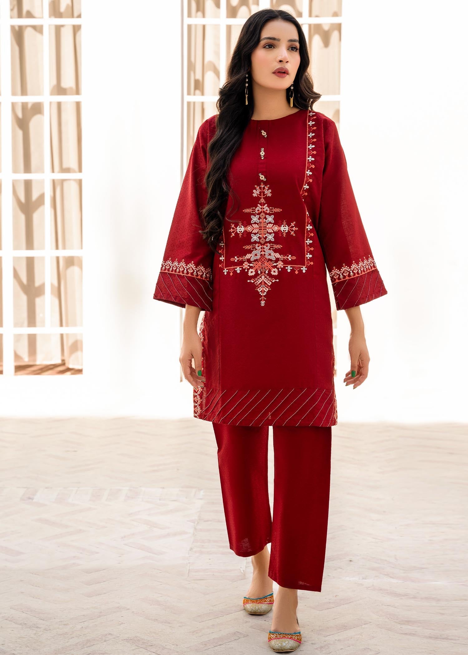 Rang Riwaj Stitched Jacquard Cotton 07 Women
