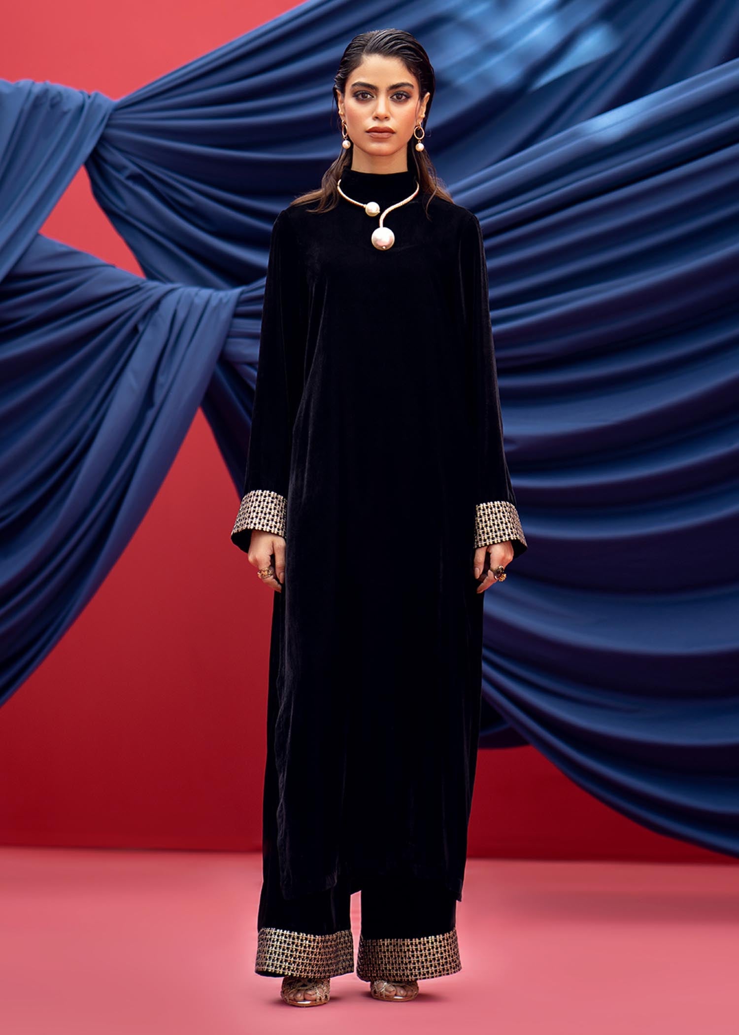 Fozia Khalid Midnight Glamour Women 2pcs