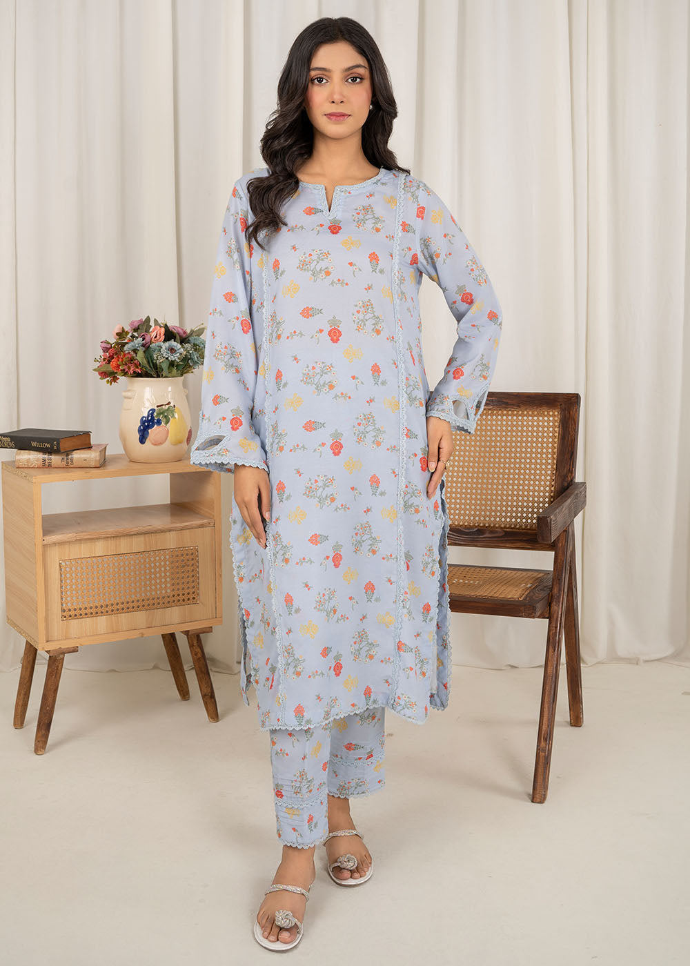 Zara Shah printed lawn suit D7 Women 2pcs