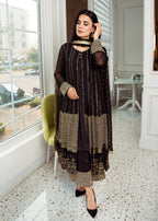 Rang-e-Haya Anchal / Black Women 4pcs