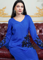 Ainee Faisal AF 368 Blue Circles Women 2pcs