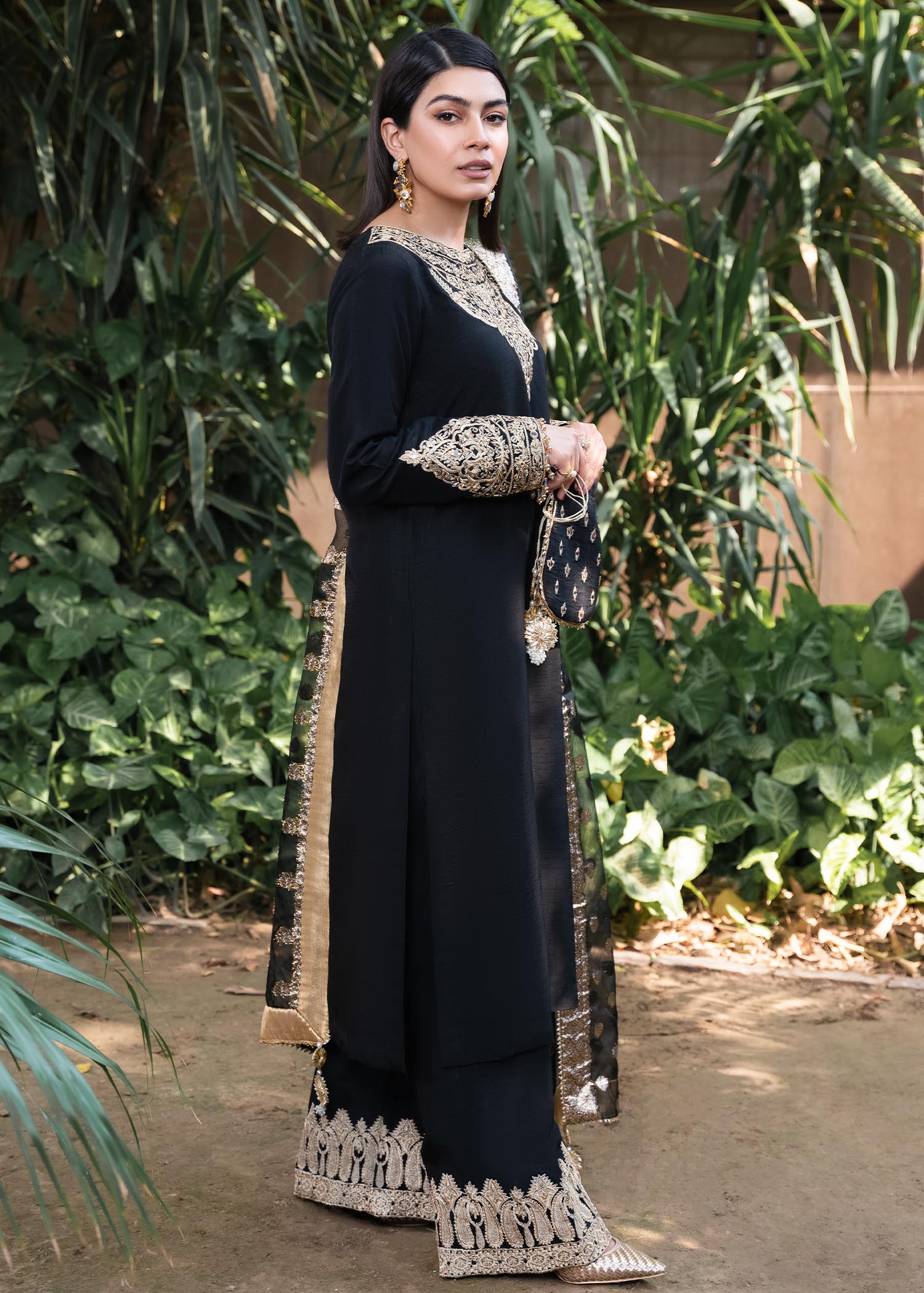 Rang-e-Haya Shireen Black Women 3pcs