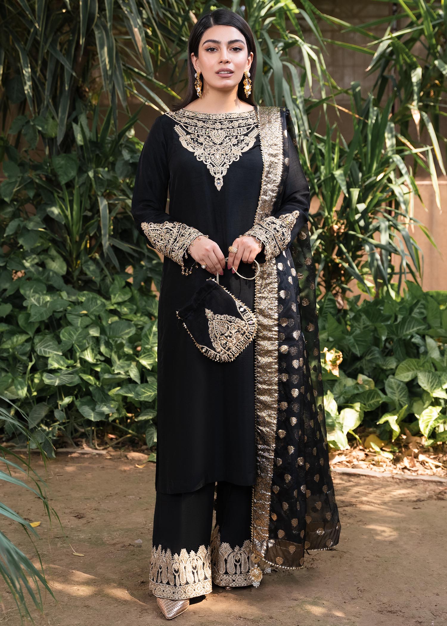 Rang-e-Haya Shireen Black Women 3pcs