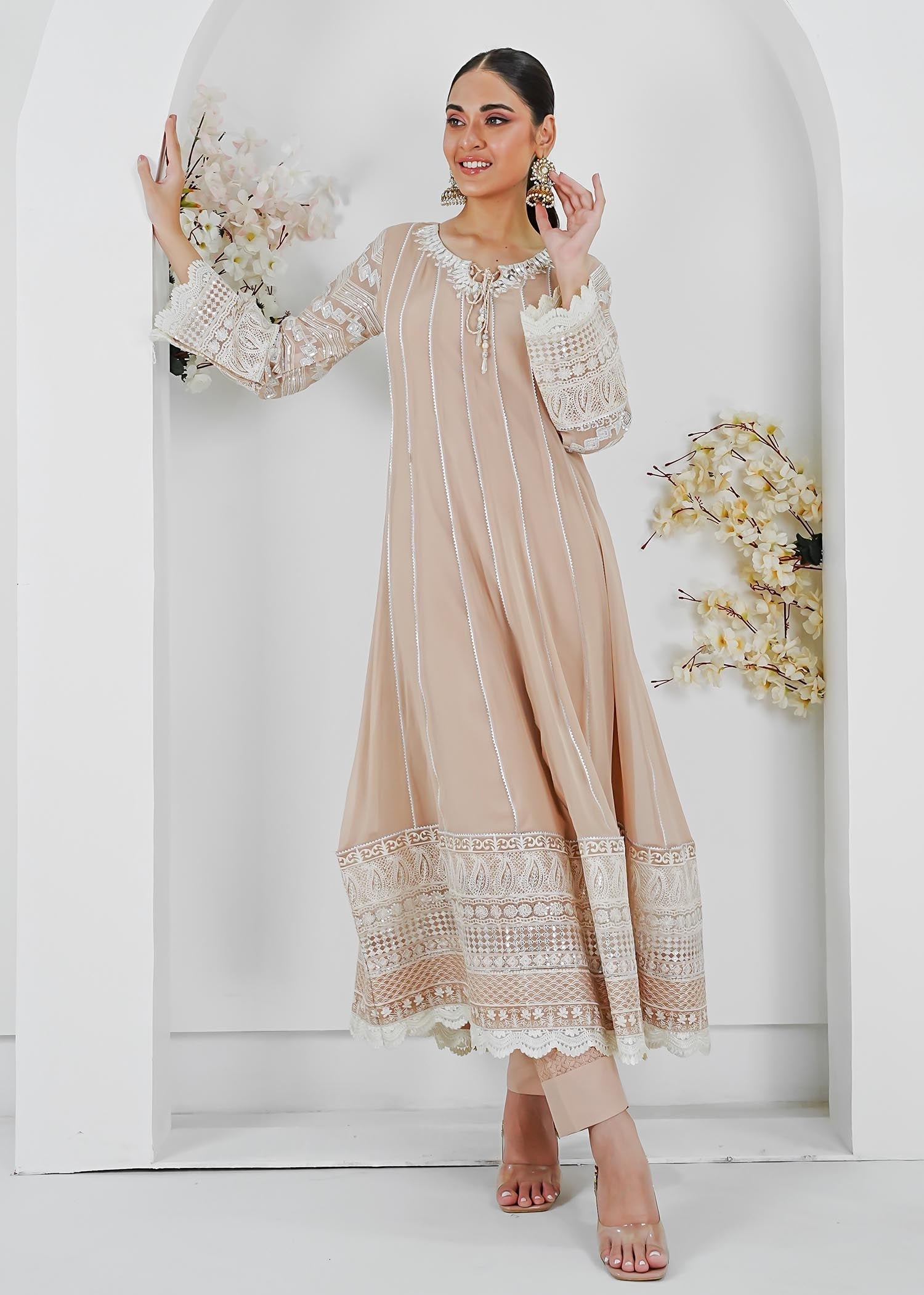 Manahils MAXI 121 PEACH Women 3pcs