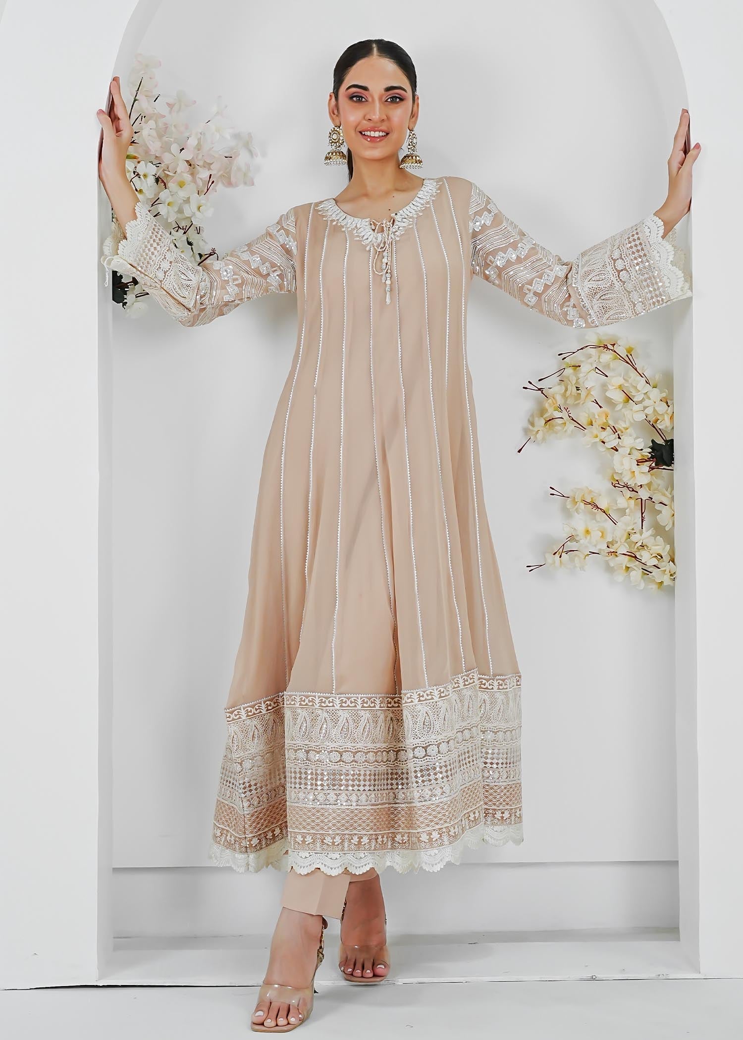 Manahils MAXI 121 PEACH Women 3pcs