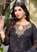 Rangoon Clothing Qurbat Black Women 3pcs