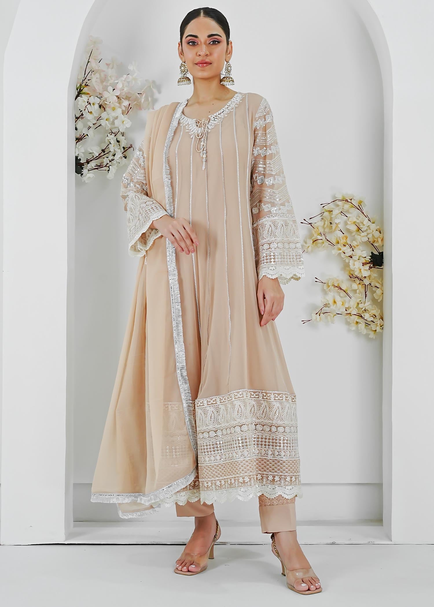 Manahils MAXI 121 PEACH Women 3pcs