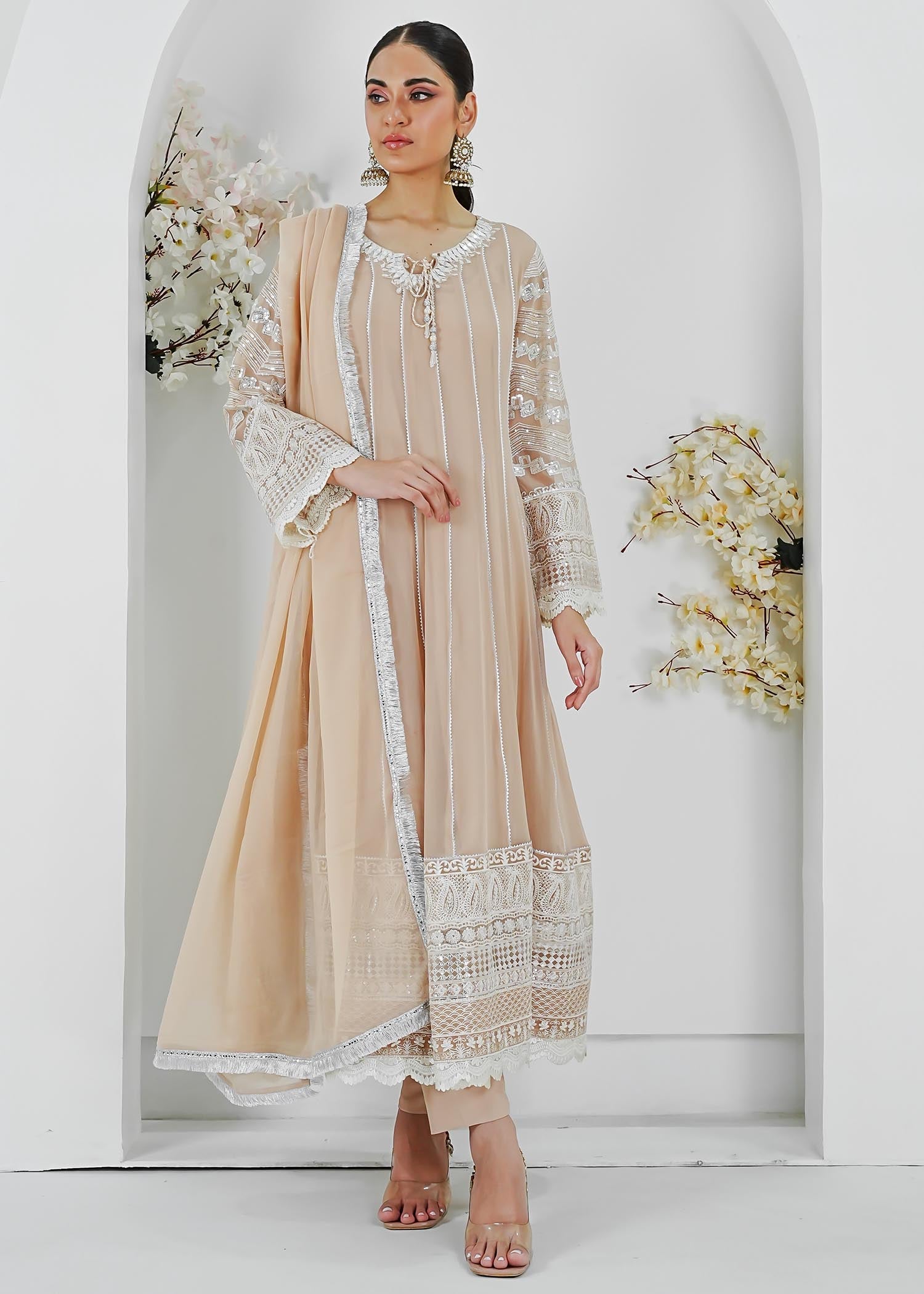 Manahils MAXI 121 PEACH Women 3pcs