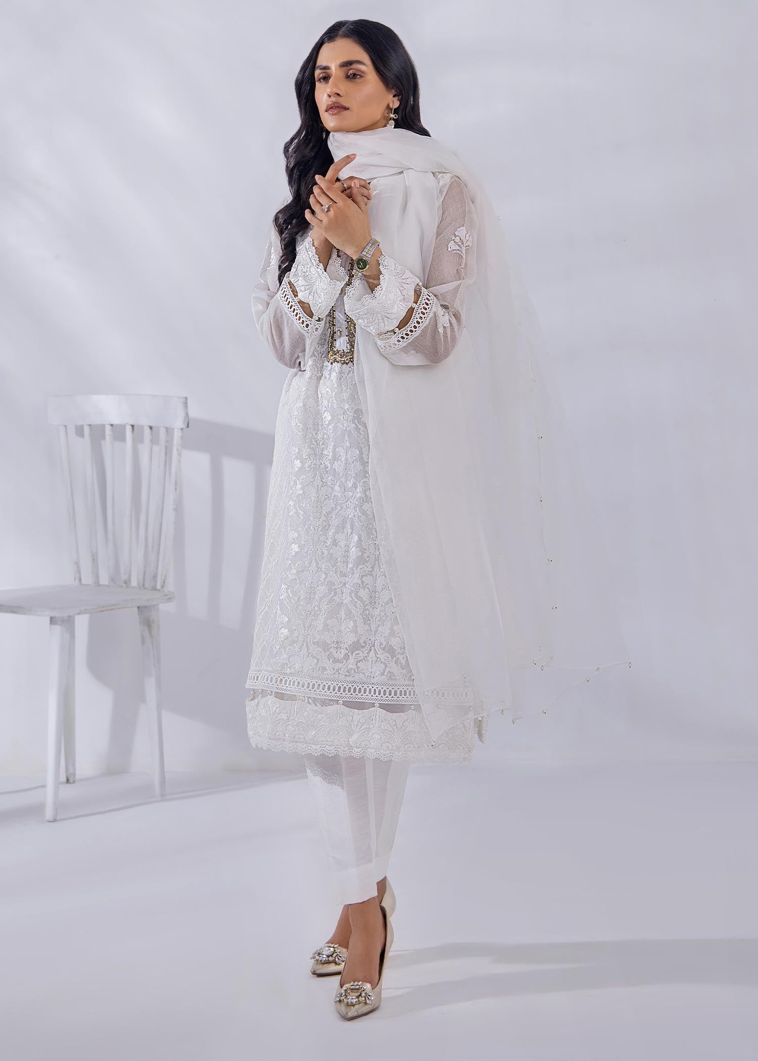 Malook White Swan Women 2pcs