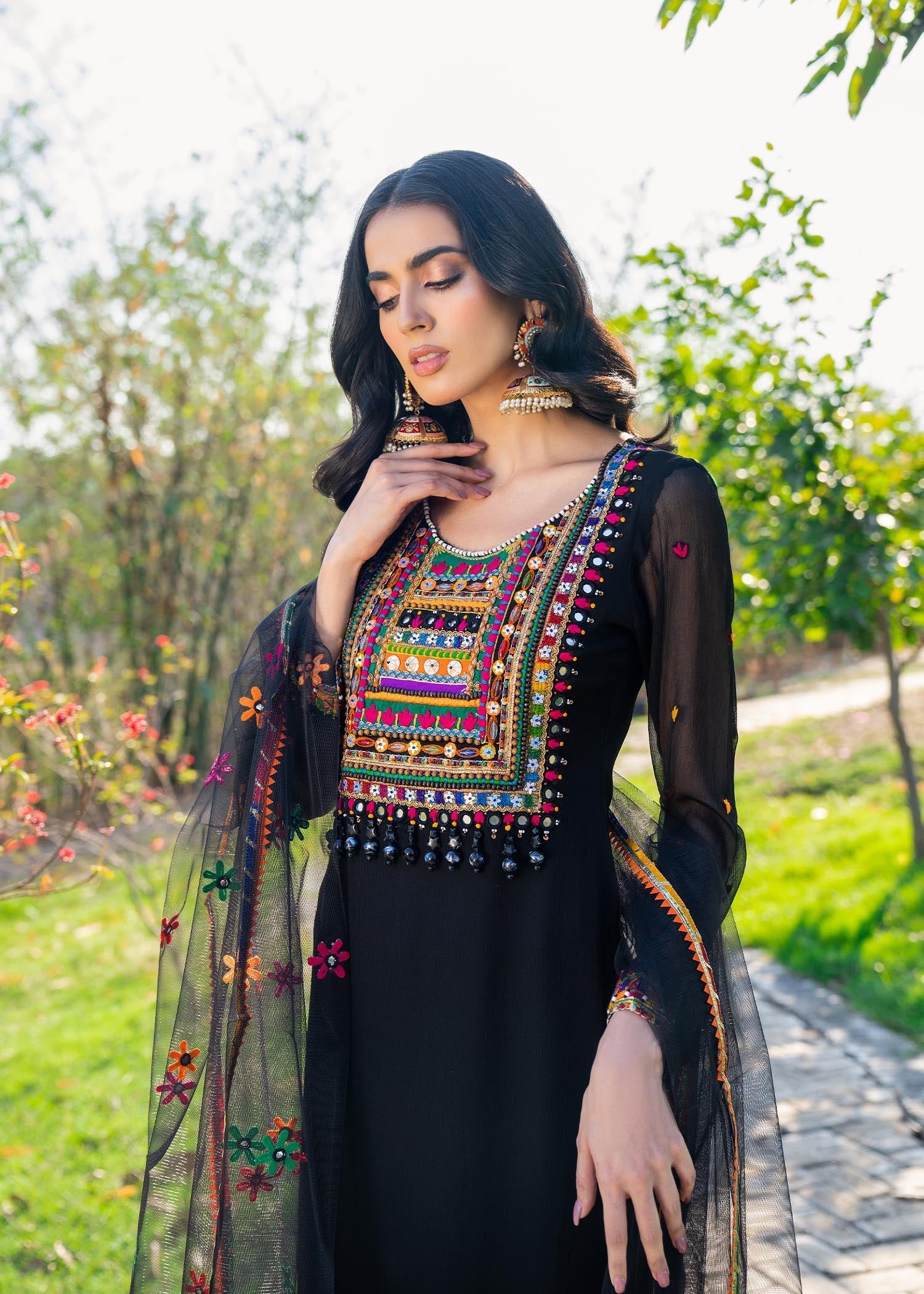 Khuda Baksh Creations Z 282 BLACK Women 4pcs