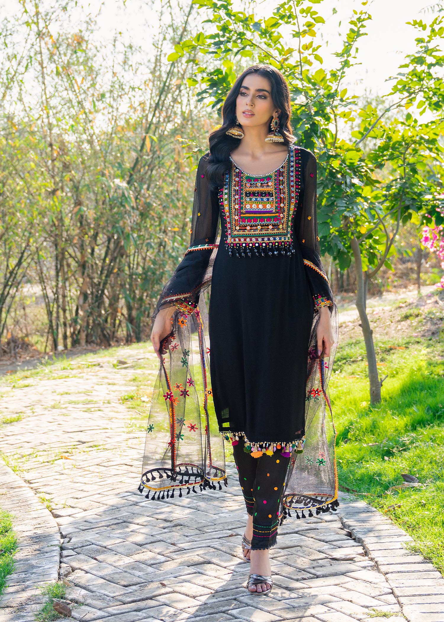 Khuda Baksh Creations Z 282 BLACK Women 4pcs