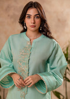 Fozia Khalid Aqua Mint Tunic Women 1pcs