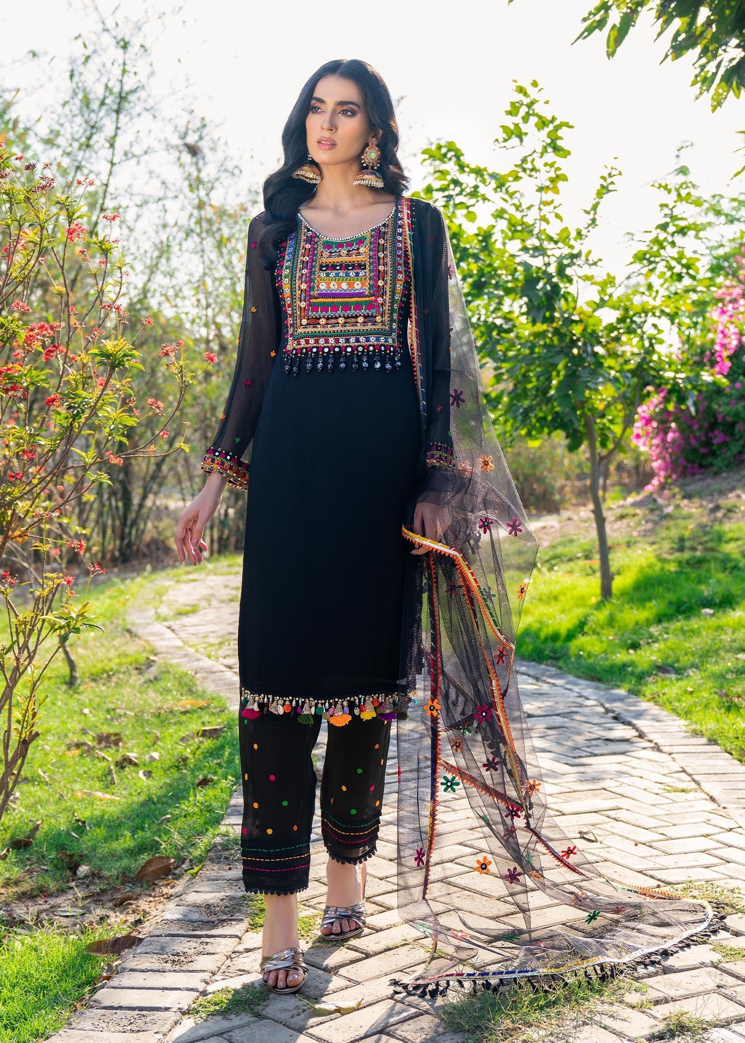 Khuda Baksh Creations Z 282 BLACK Women 4pcs