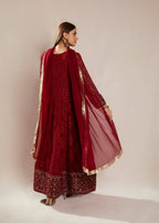 Manahils Angrakha 099 MELANIE MEHROON Women 3pcs