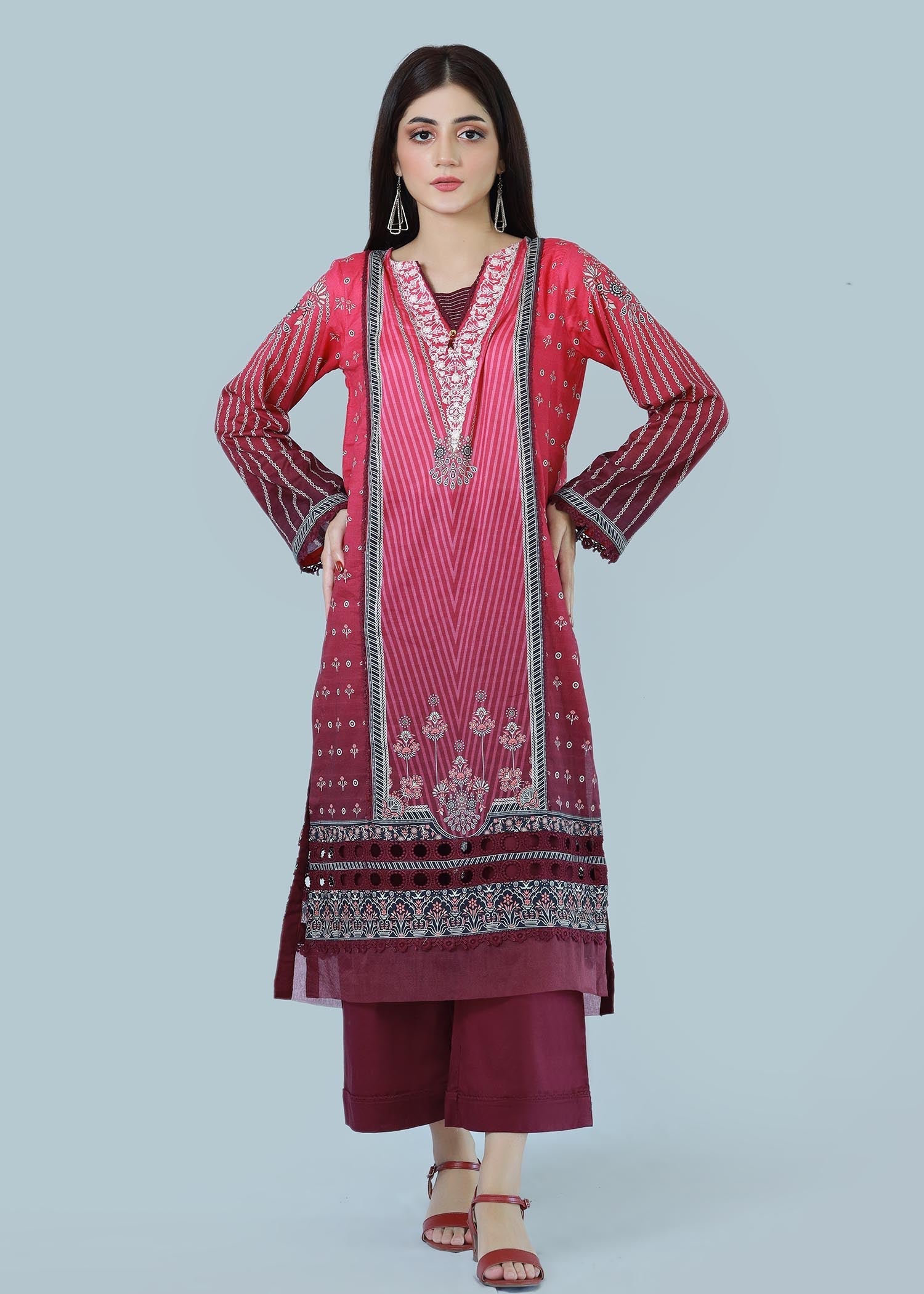 Bareeq Outfits Floraid blossom Stitched Suit Women 3pcs