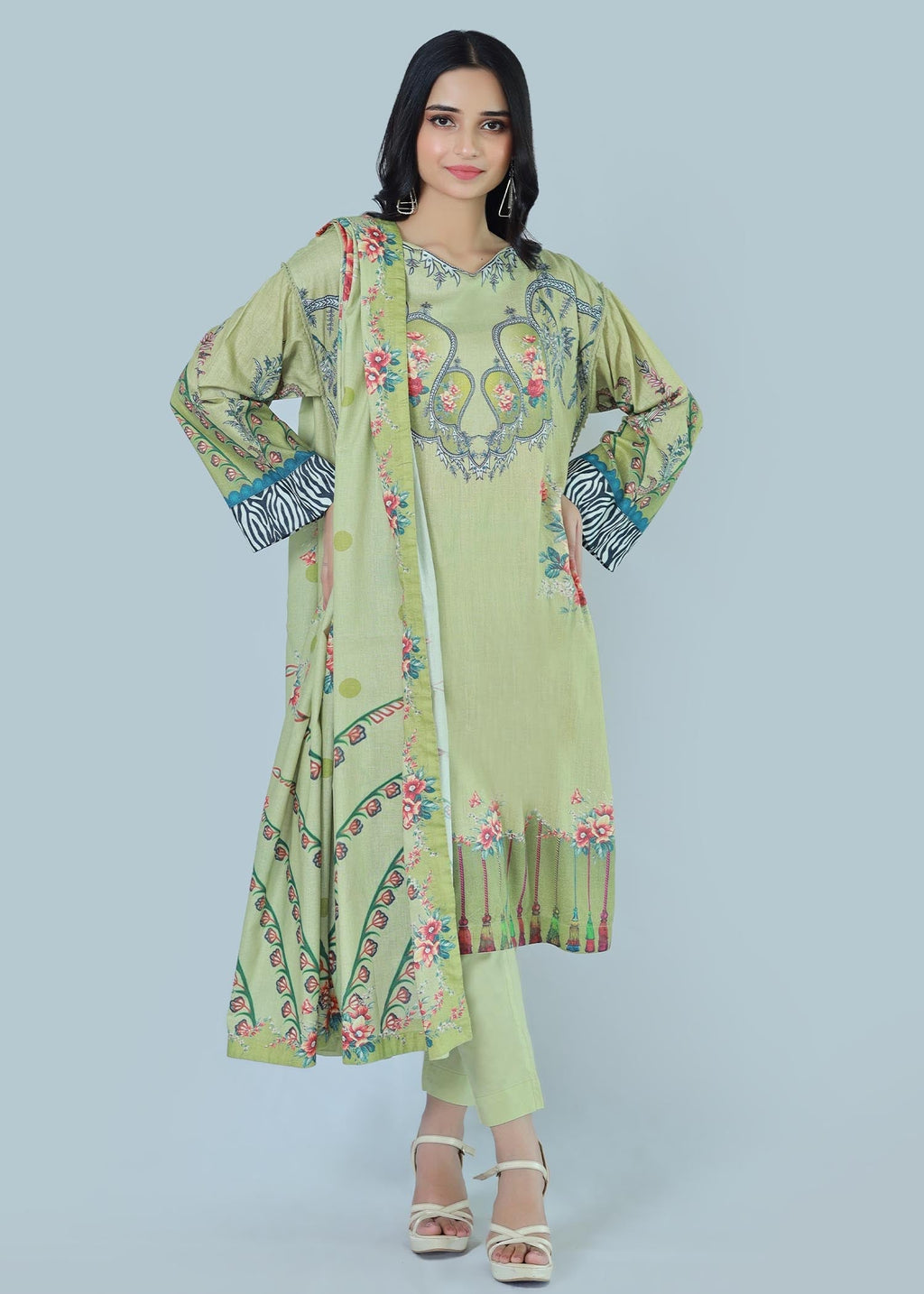 Bareeq Outfits Majestic Escence Stitched Suit Women 3pcs